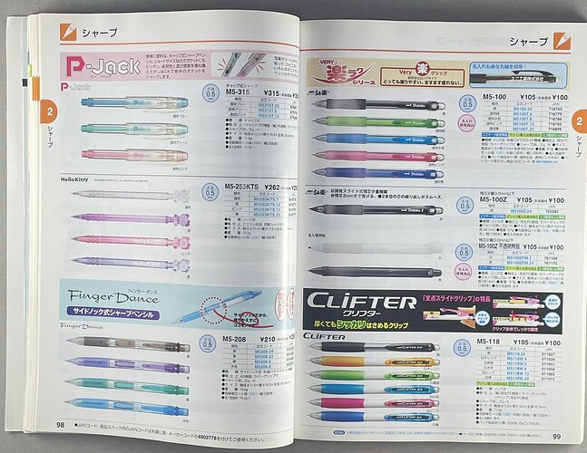 Uni 2009 Catalog - pencils only-shot by phone-p98-99