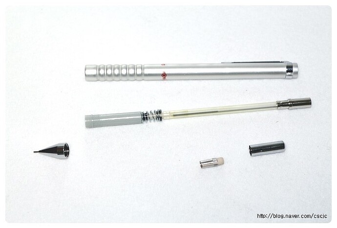 Tikky automatic LS - Silver w Red rOtring 09