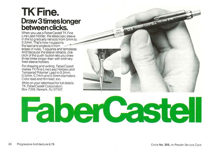 Progressive Architecture 1979-06 - Faber-Castell Tk-fine 9705