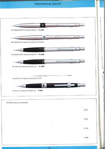 from Tombow 1980 Catalog (translated)