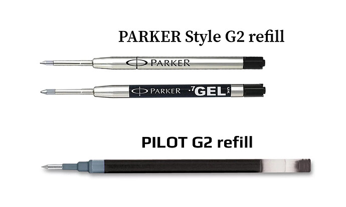 Refill Ballpoint Parker Gel, Pen Place