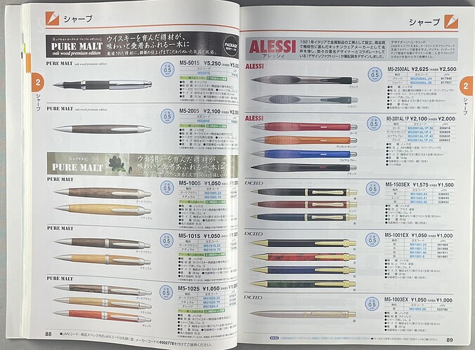 Uni 2009 Catalog - pencils only-shot by phone-p88-89