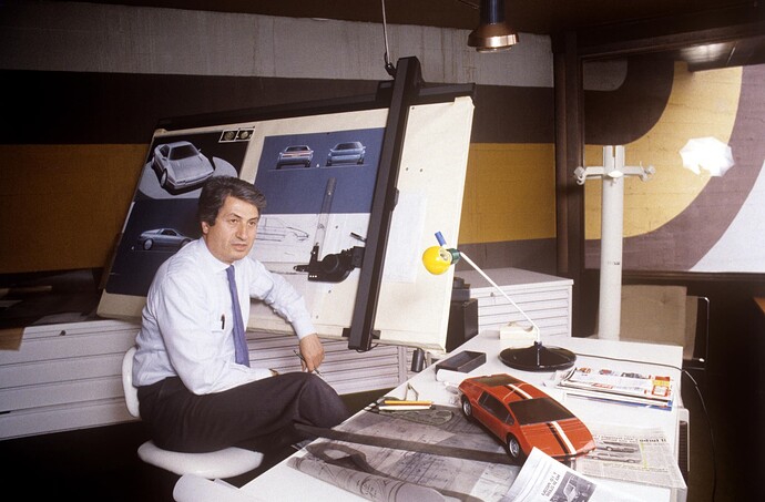 Legendary Italian automotive designer Giorgetto Giugiaro, 1987