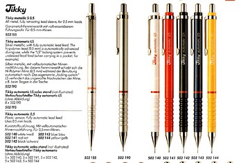 Rotring Catalogue 1990 p104