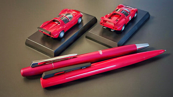 Ferrari Dino 206 Competizione & Pilot Frixion Point Knock Biz x Yatabe RS & Itoya 110 013