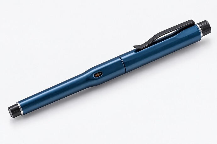 Abyss-blue Uni Kuru Toga Dive isolated on a light studio background — AI-polished photo illustration