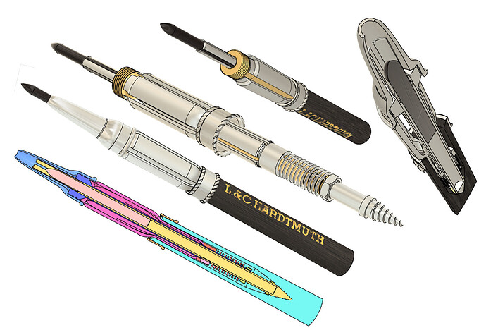 Hardtmuth sideclutch pencil 1880